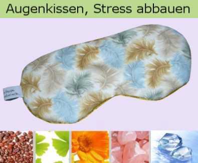 Edelstein Yoga Augenkissen mit Bergkristall