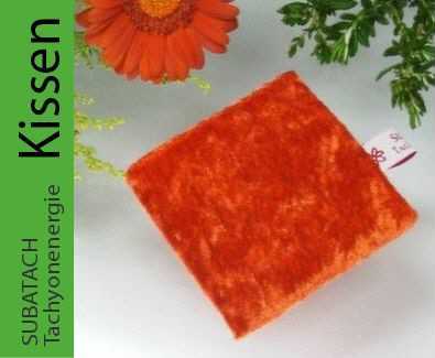 SUBATACH Tachyonenergie Mini Kissen orange